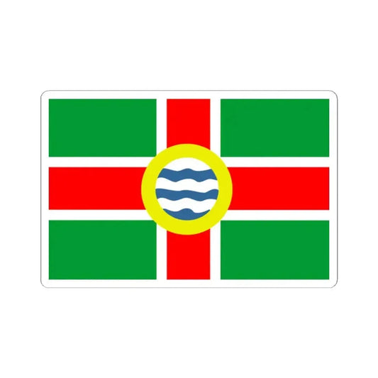 Flag of Oldham County Kentucky (United States) STICKER Vinyl Kiss-Cut Decal 2 Inch White - The Sticker Space