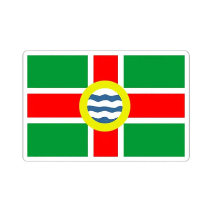 Flag of Oldham County Kentucky (United States) STICKER Vinyl Kiss-Cut Decal 3 Inch White - The Sticker Space