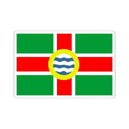 Flag of Oldham County Kentucky (United States) STICKER Vinyl Kiss-Cut Decal 4 Inch White - The Sticker Space
