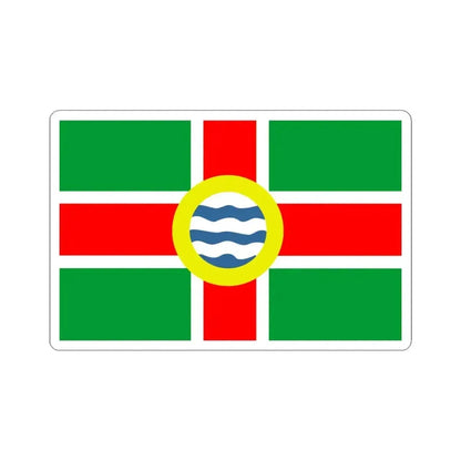 Flag of Oldham County Kentucky (United States) STICKER Vinyl Kiss-Cut Decal 6 Inch White - The Sticker Space