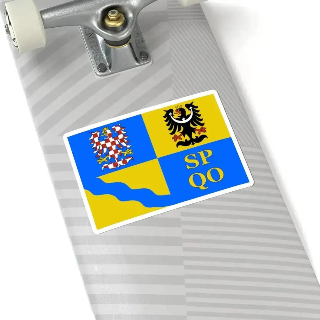 Flag of Olomouc Region (Czech Republic) STICKER Vinyl Kiss-Cut Decal - The Sticker Space