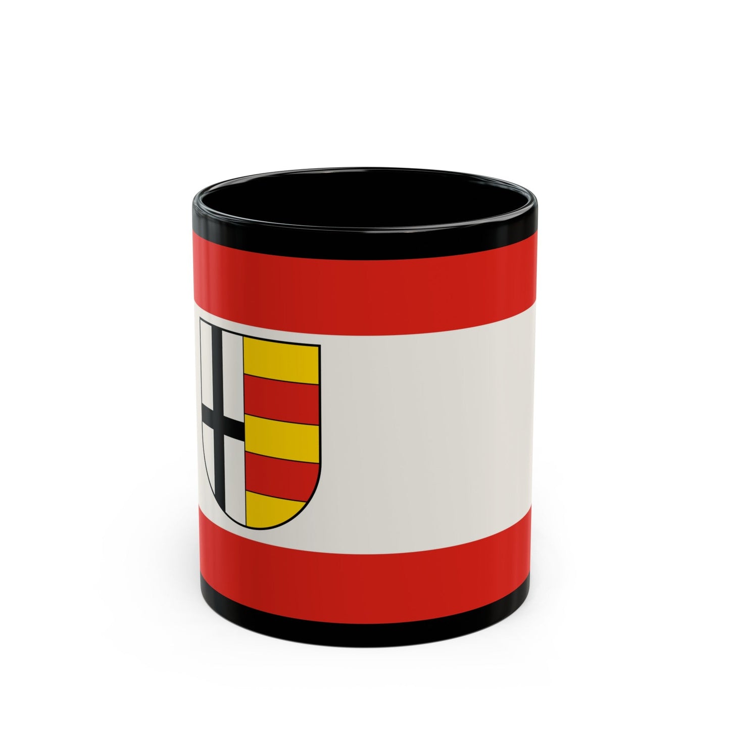 Flag of Olpe Germany - Black Coffee Mug-11oz-The Sticker Space