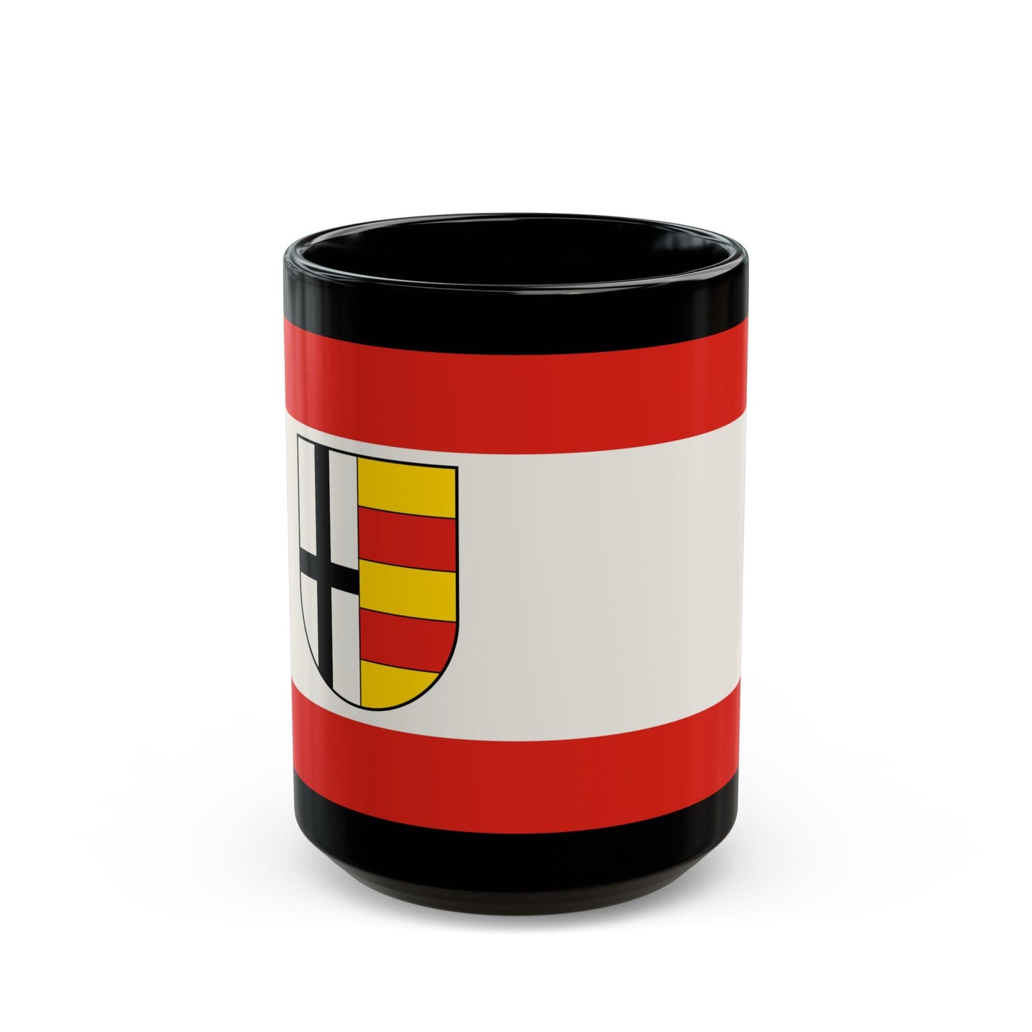 Flag of Olpe Germany - Black Coffee Mug-15oz-The Sticker Space