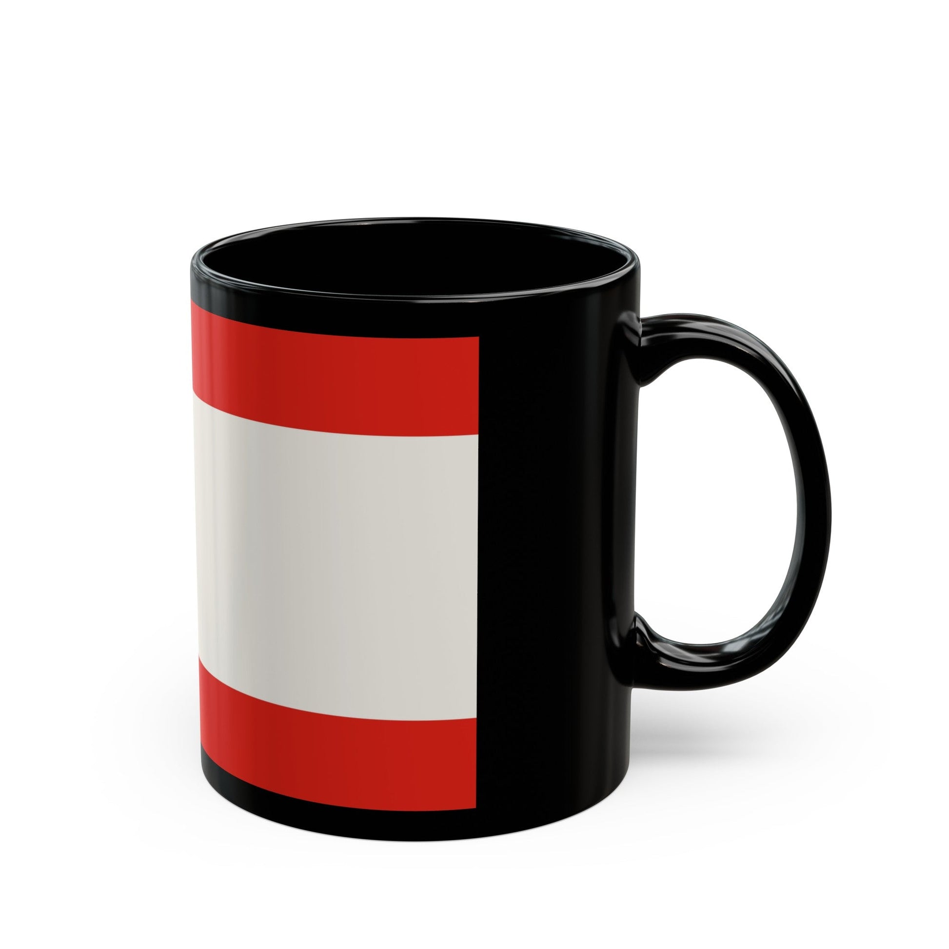 Flag of Olpe Germany - Black Coffee Mug-The Sticker Space