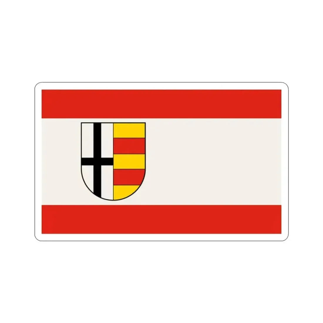 Flag of Olpe Germany STICKER Vinyl Die-Cut Decal 2 Inch - The Sticker Space