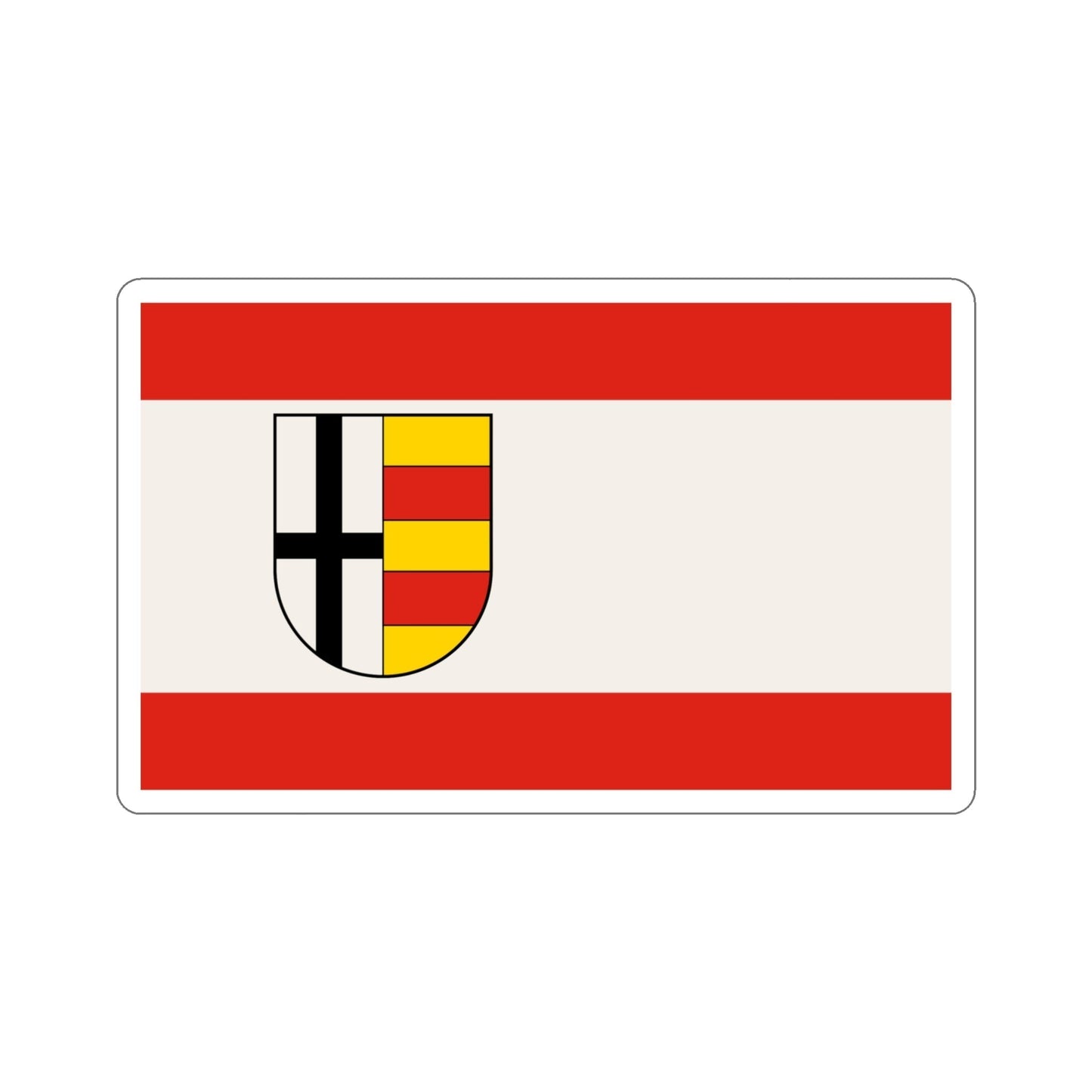 Flag of Olpe Germany STICKER Vinyl Die-Cut Decal-4 Inch-The Sticker Space