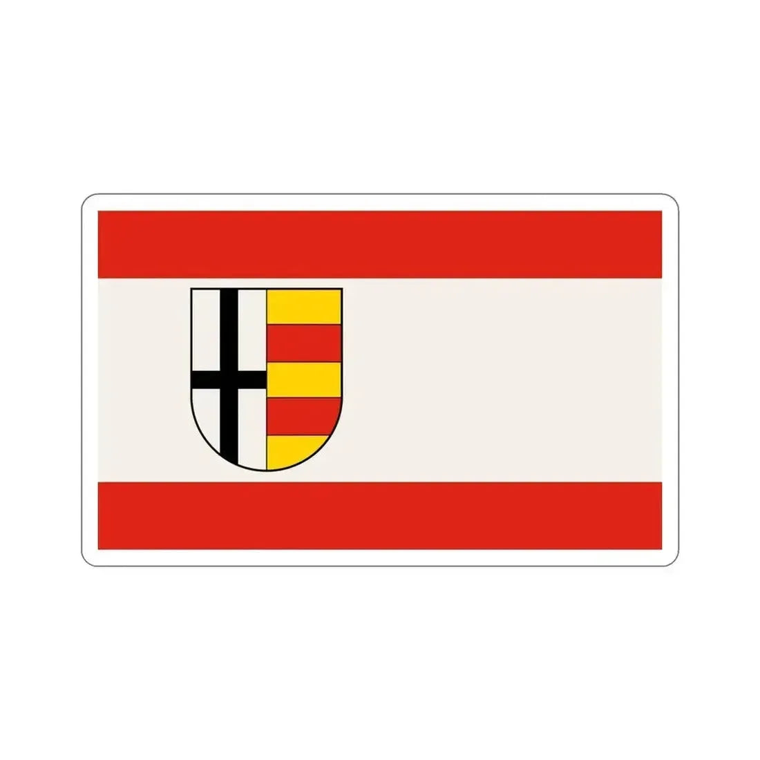 Flag of Olpe Germany STICKER Vinyl Die-Cut Decal 5 Inch - The Sticker Space
