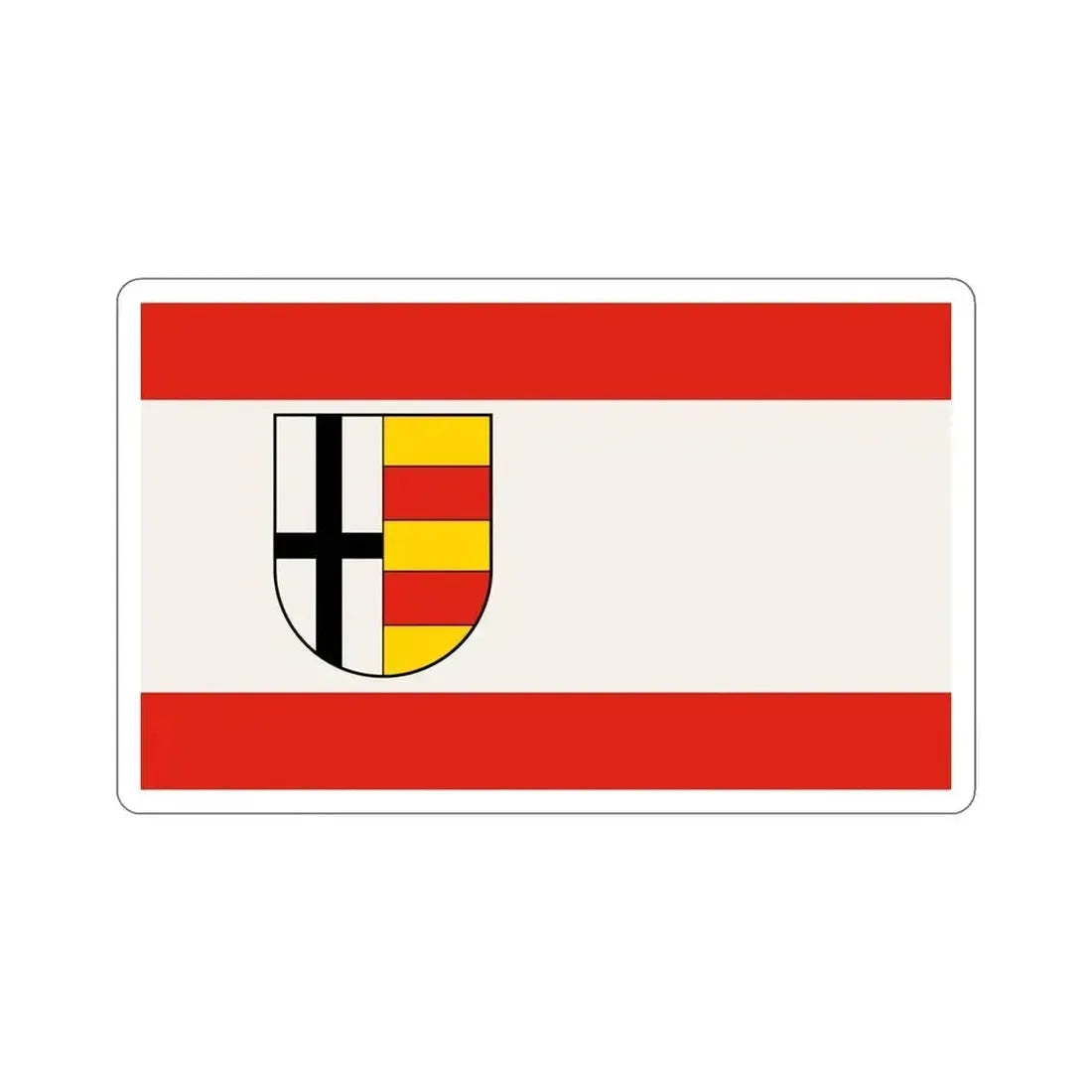 Flag of Olpe Germany STICKER Vinyl Die-Cut Decal 6 Inch - The Sticker Space
