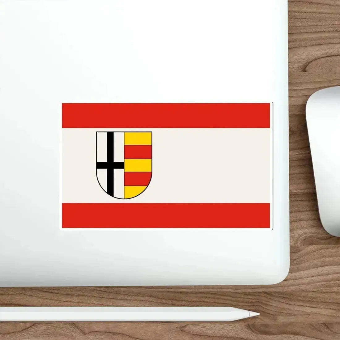 Flag of Olpe Germany STICKER Vinyl Die-Cut Decal - The Sticker Space