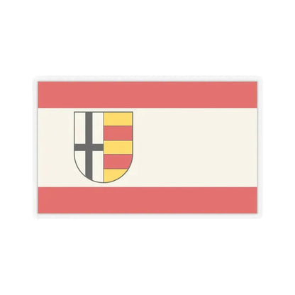 Flag of Olpe Germany - STICKER Vinyl Kiss-Cut Decal 3 Inch Transparent - The Sticker Space