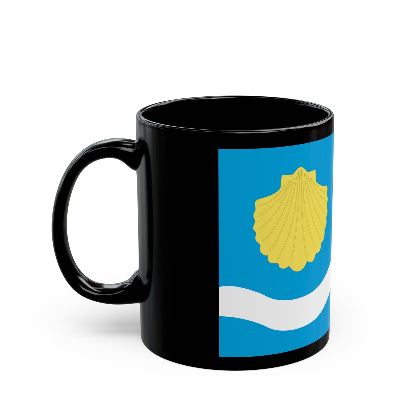 Flag of Olsztyn Poland - Black Coffee Mug-The Sticker Space