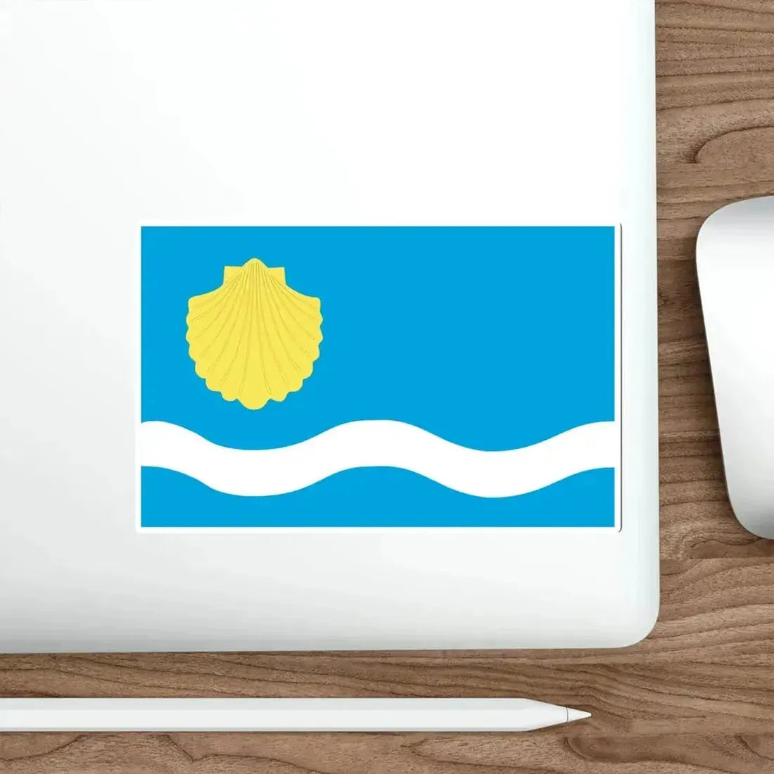 Flag of Olsztyn Poland STICKER Vinyl Die-Cut Decal - The Sticker Space