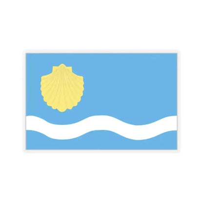 Flag of Olsztyn Poland - STICKER Vinyl Kiss-Cut Decal 2 Inch Transparent - The Sticker Space