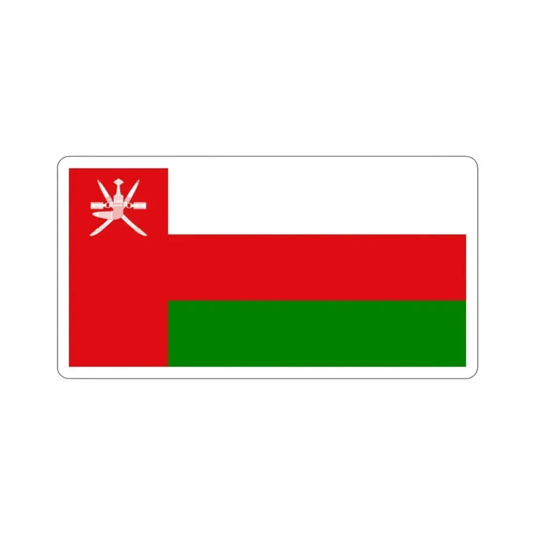 Flag of Oman STICKER Vinyl Die-Cut Decal 3 Inch - The Sticker Space