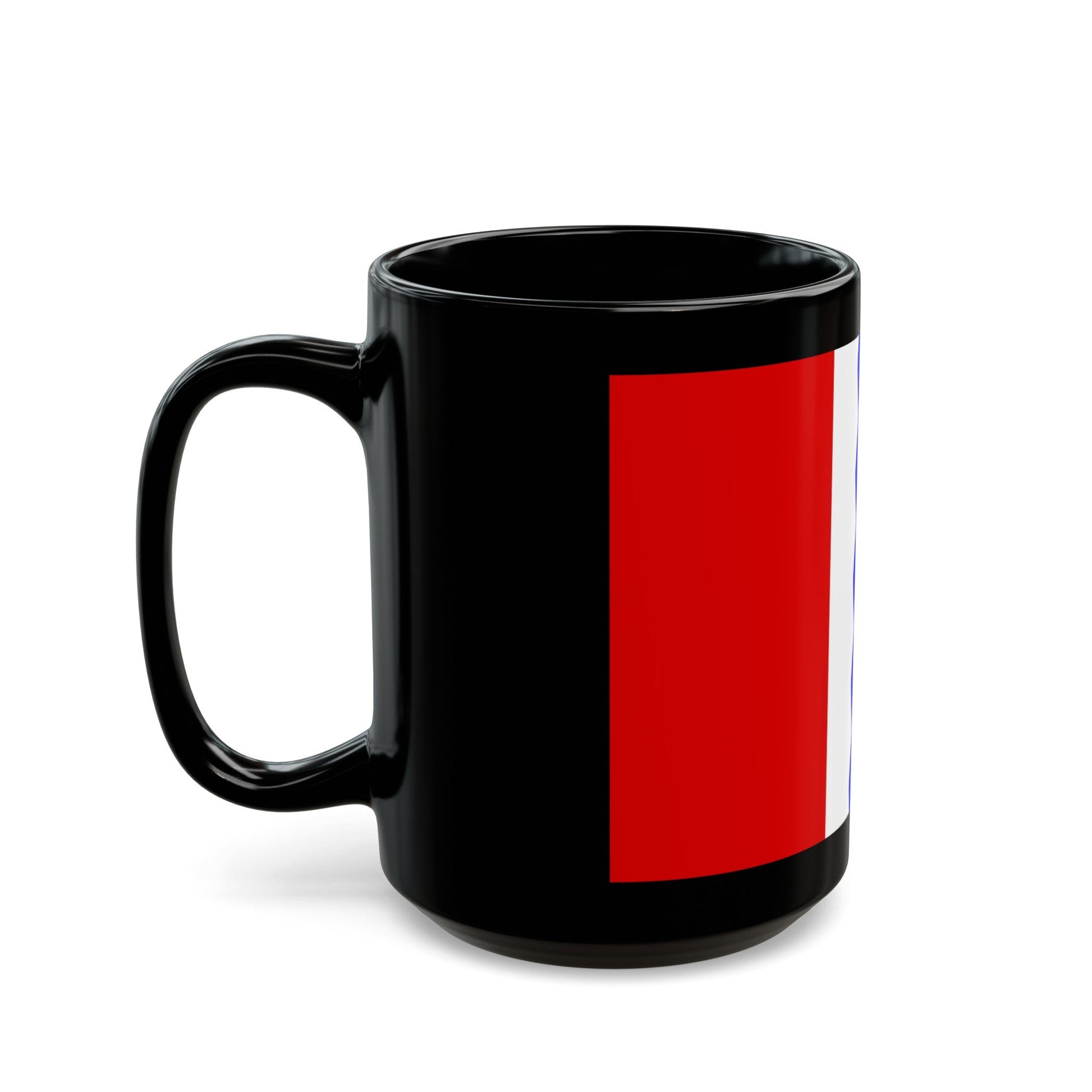 Flag of Omsk Oblast Russia - Black Coffee Mug-The Sticker Space