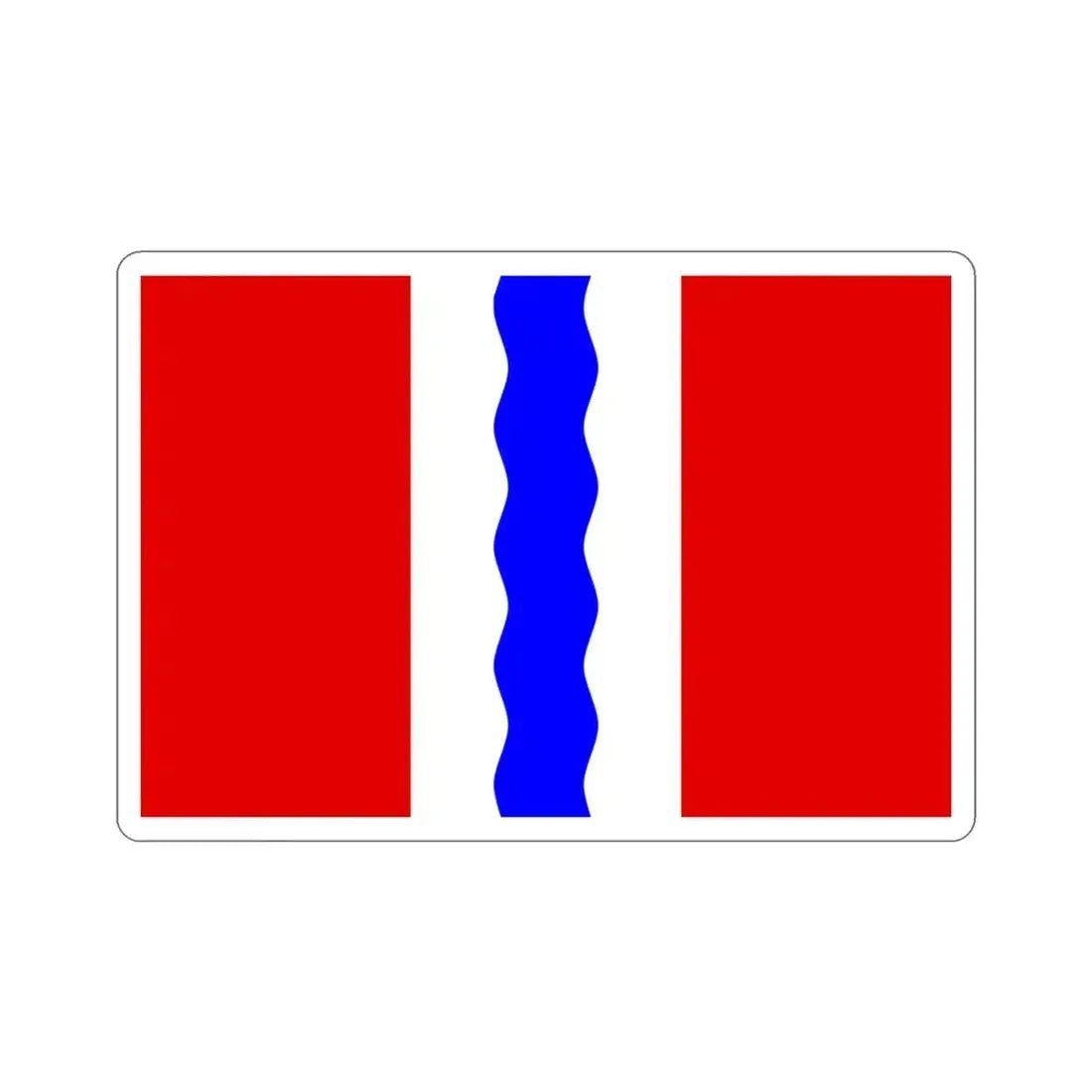 Flag of Omsk Oblast Russia STICKER Vinyl Die-Cut Decal 3 Inch - The Sticker Space