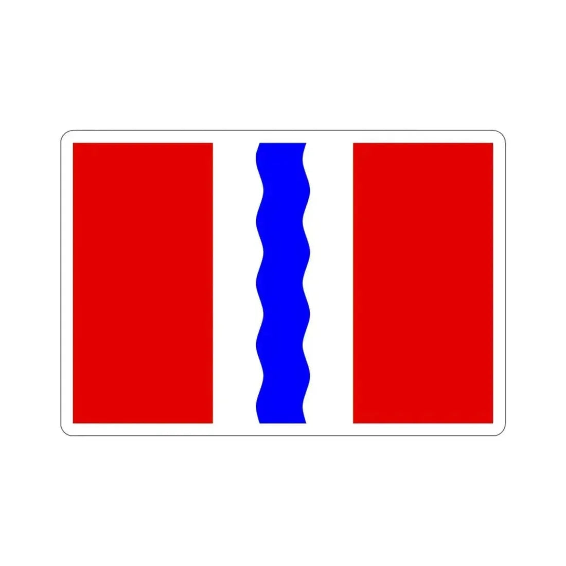 Flag of Omsk Oblast Russia STICKER Vinyl Die-Cut Decal 4 Inch - The Sticker Space