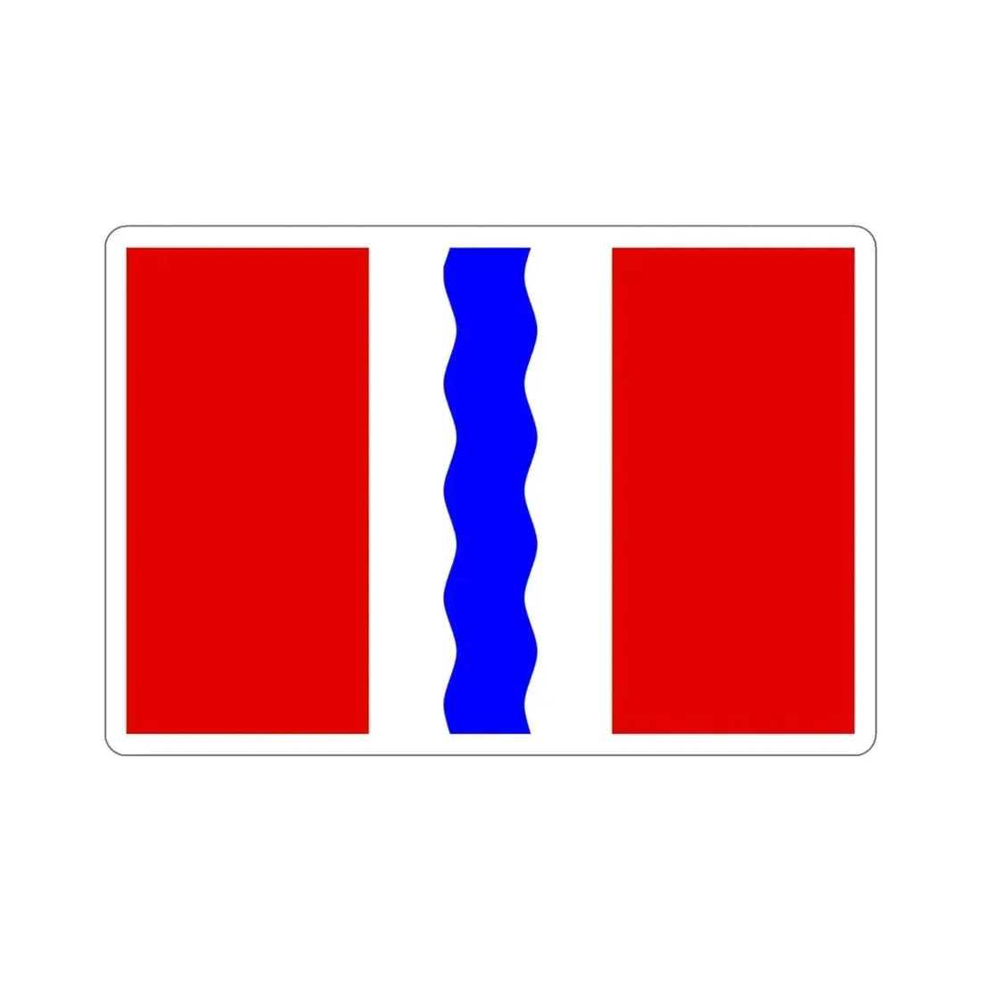 Flag of Omsk Oblast Russia STICKER Vinyl Die-Cut Decal 4 Inch - The Sticker Space