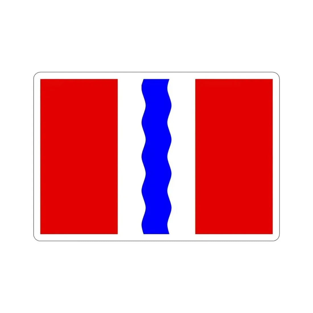 Flag of Omsk Oblast Russia STICKER Vinyl Die-Cut Decal 5 Inch - The Sticker Space