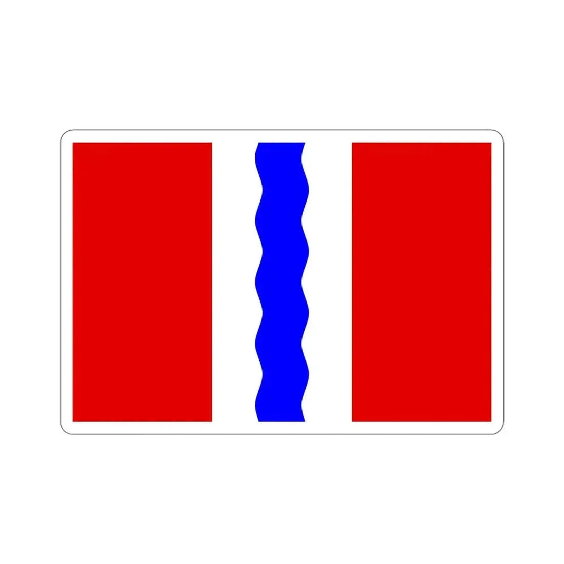 Flag of Omsk Oblast Russia STICKER Vinyl Die-Cut Decal 5 Inch - The Sticker Space