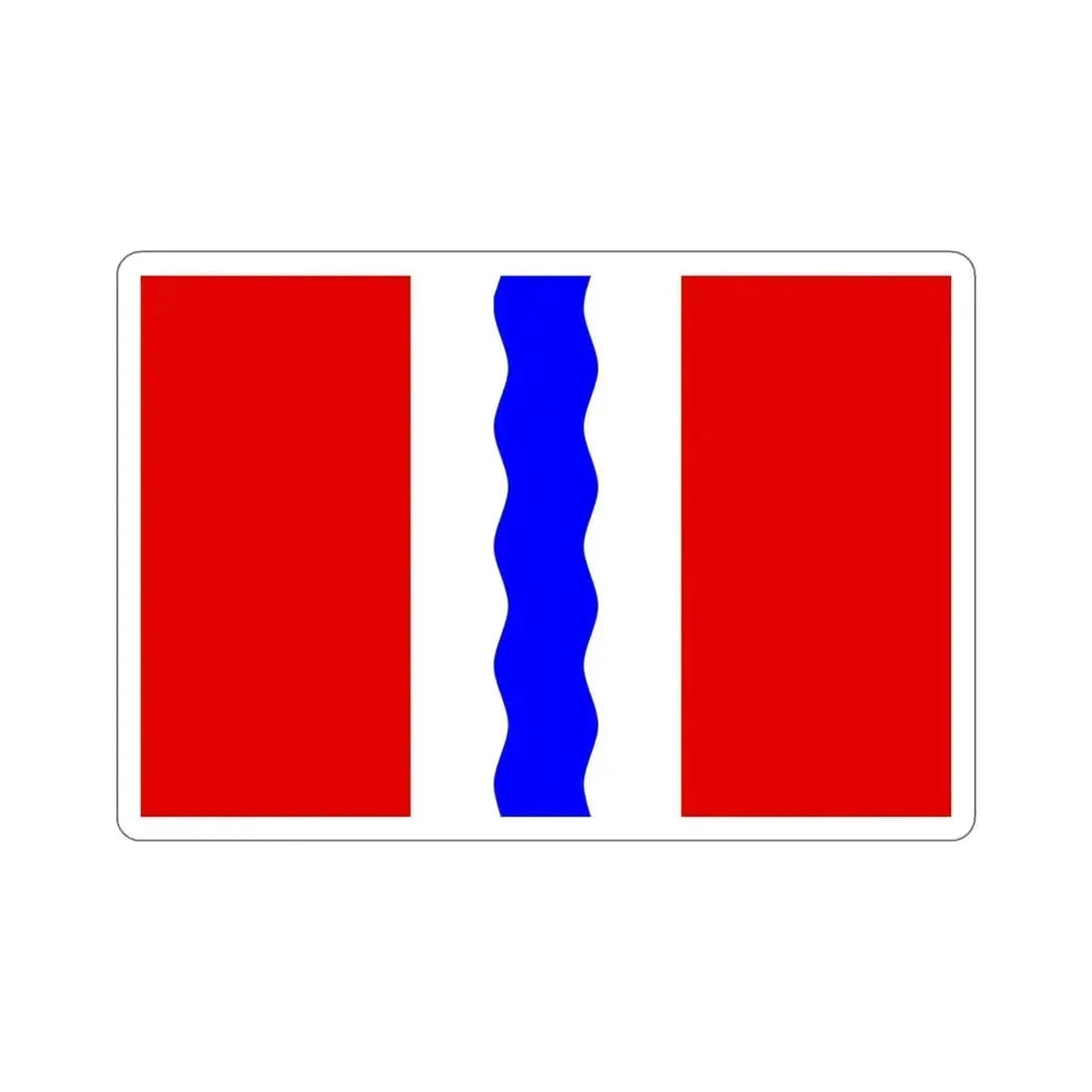 Flag of Omsk Oblast Russia STICKER Vinyl Die-Cut Decal 6 Inch - The Sticker Space