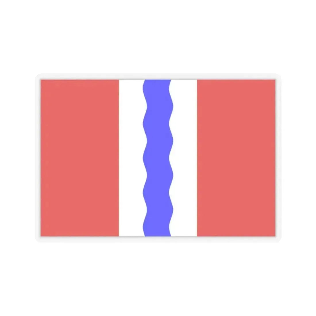 Flag of Omsk Oblast Russia - STICKER Vinyl Kiss-Cut Decal 2 Inch Transparent - The Sticker Space