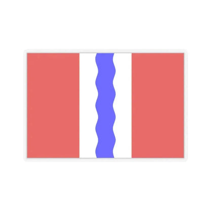 Flag of Omsk Oblast Russia - STICKER Vinyl Kiss-Cut Decal 2 Inch Transparent - The Sticker Space