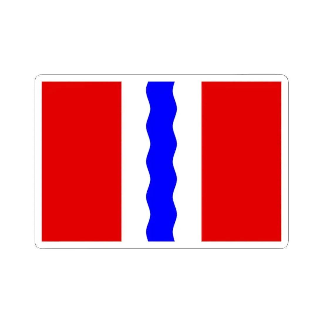 Flag of Omsk Oblast Russia - STICKER Vinyl Kiss-Cut Decal 2 Inch White - The Sticker Space