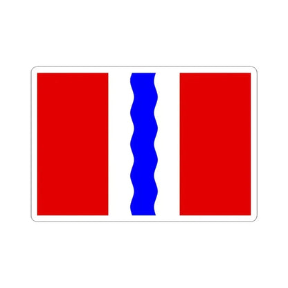Flag of Omsk Oblast Russia - STICKER Vinyl Kiss-Cut Decal 3 Inch White - The Sticker Space