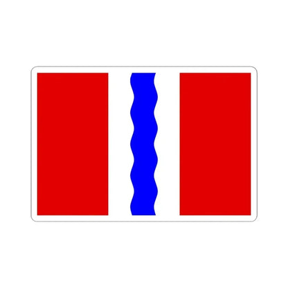 Flag of Omsk Oblast Russia - STICKER Vinyl Kiss-Cut Decal 4 Inch White - The Sticker Space