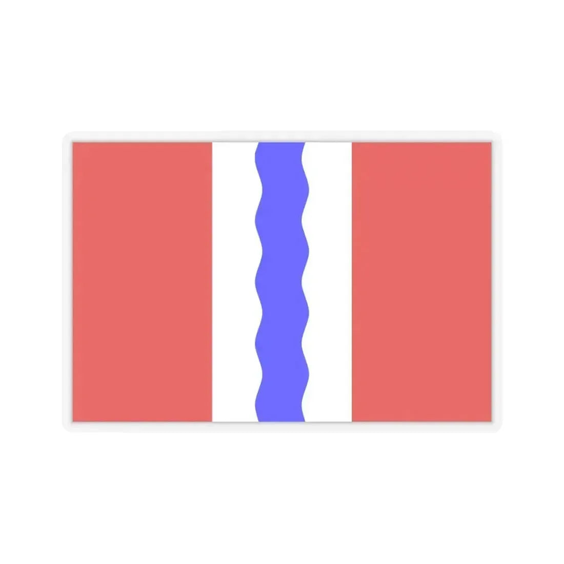 Flag of Omsk Oblast Russia - STICKER Vinyl Kiss-Cut Decal 6 Inch Transparent - The Sticker Space