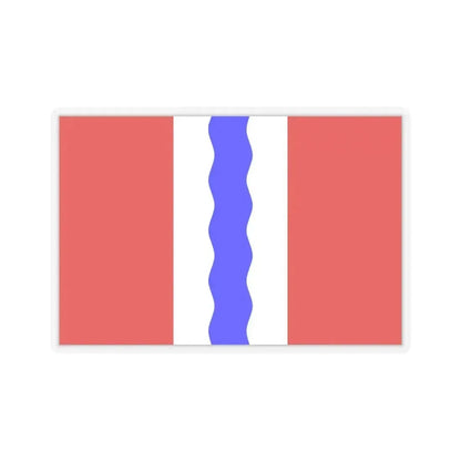 Flag of Omsk Oblast Russia - STICKER Vinyl Kiss-Cut Decal 6 Inch Transparent - The Sticker Space