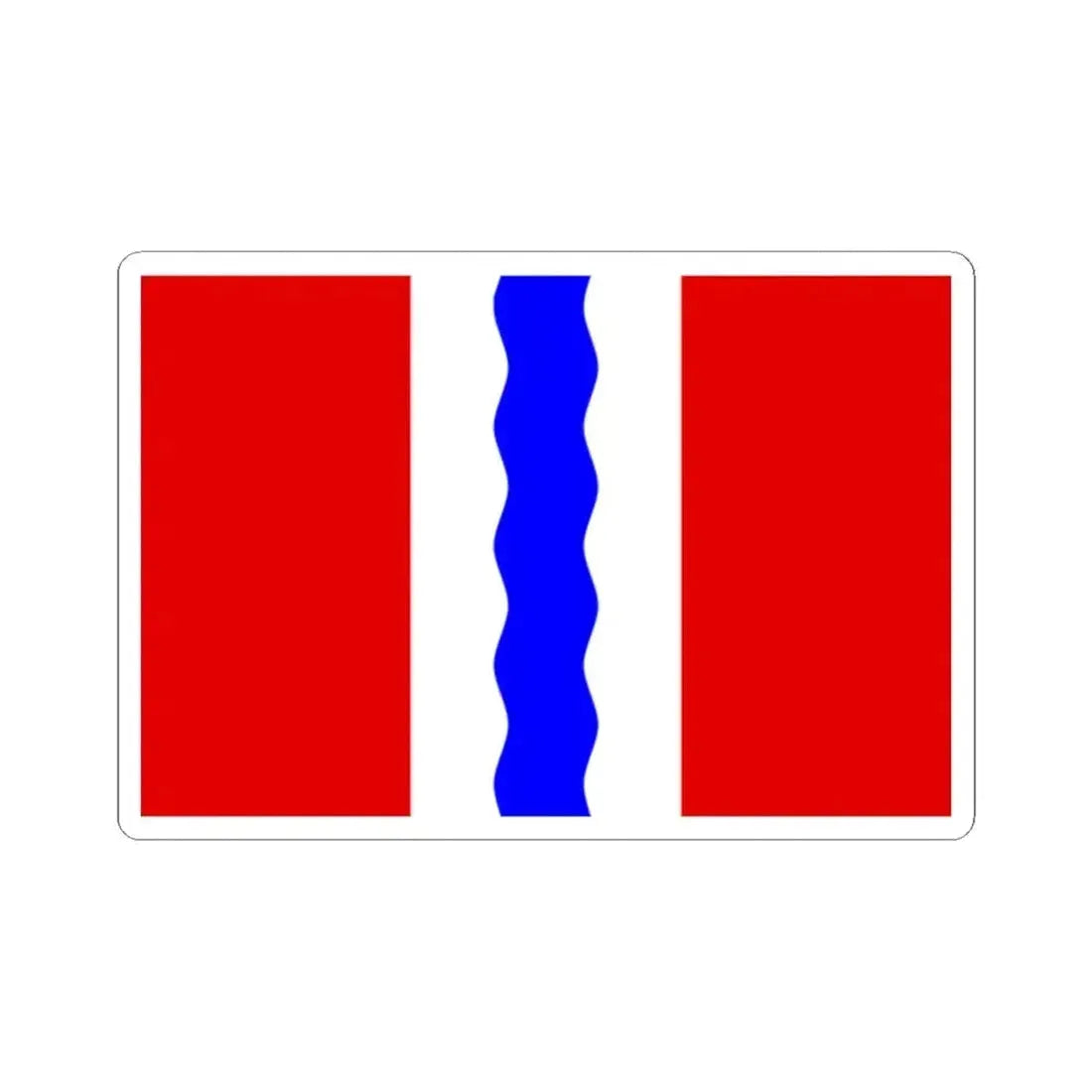 Flag of Omsk Oblast Russia - STICKER Vinyl Kiss-Cut Decal - The Sticker Space