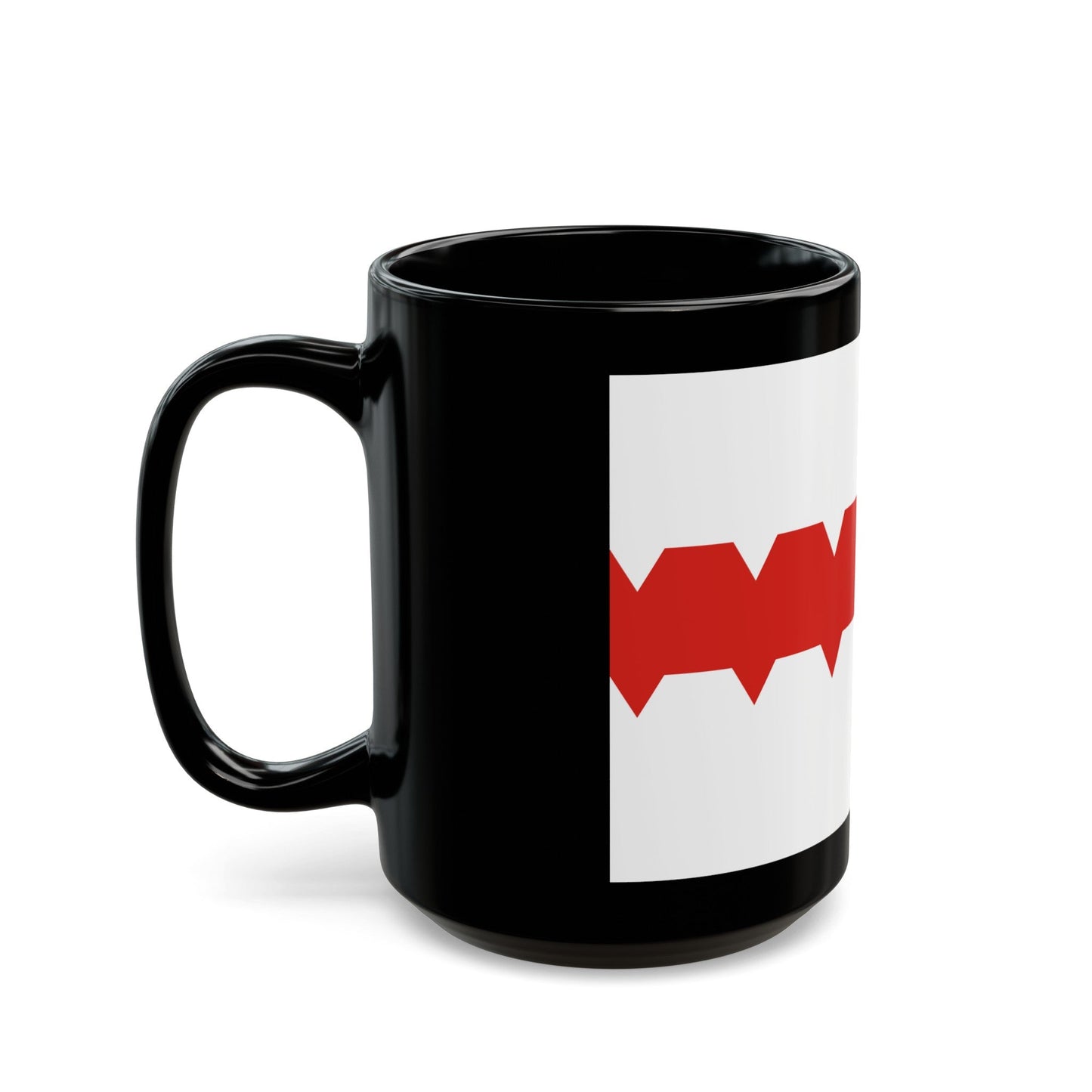 Flag of Omsk Russia - Black Coffee Mug-The Sticker Space