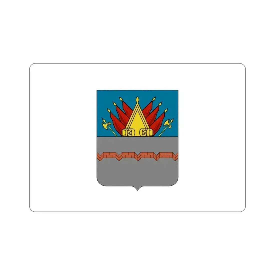 Flag of Omsk Russia STICKER Vinyl Die-Cut Decal 3 Inch - The Sticker Space