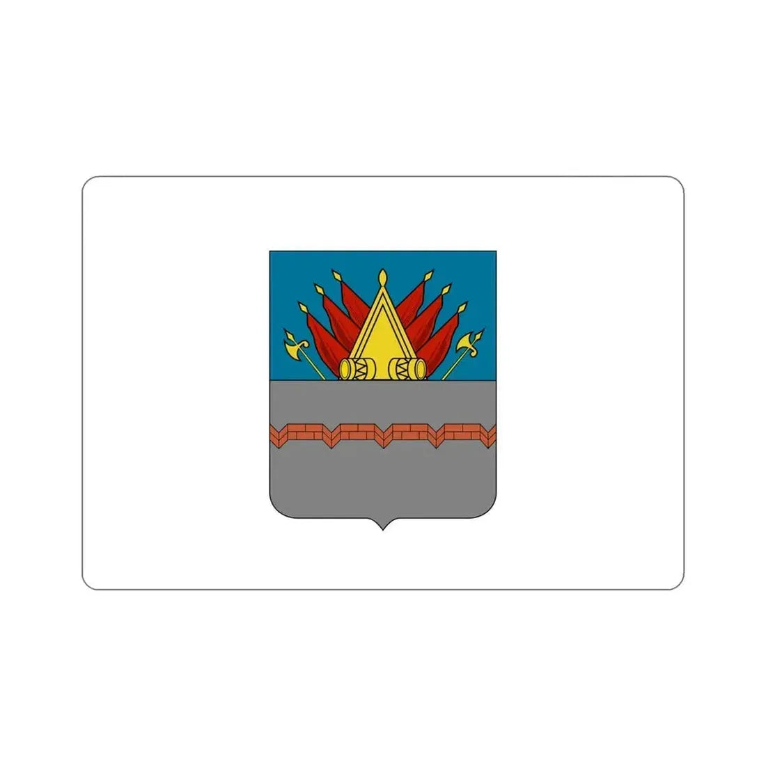 Flag of Omsk Russia STICKER Vinyl Die-Cut Decal 5 Inch - The Sticker Space