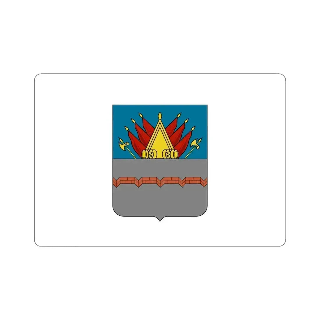 Flag of Omsk Russia STICKER Vinyl Die-Cut Decal 6 Inch - The Sticker Space