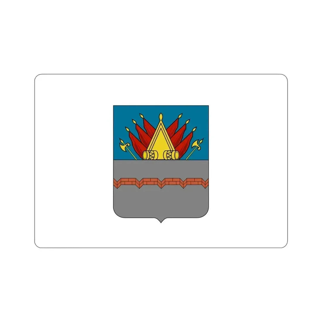 Flag of Omsk Russia STICKER Vinyl Die-Cut Decal 6 Inch - The Sticker Space