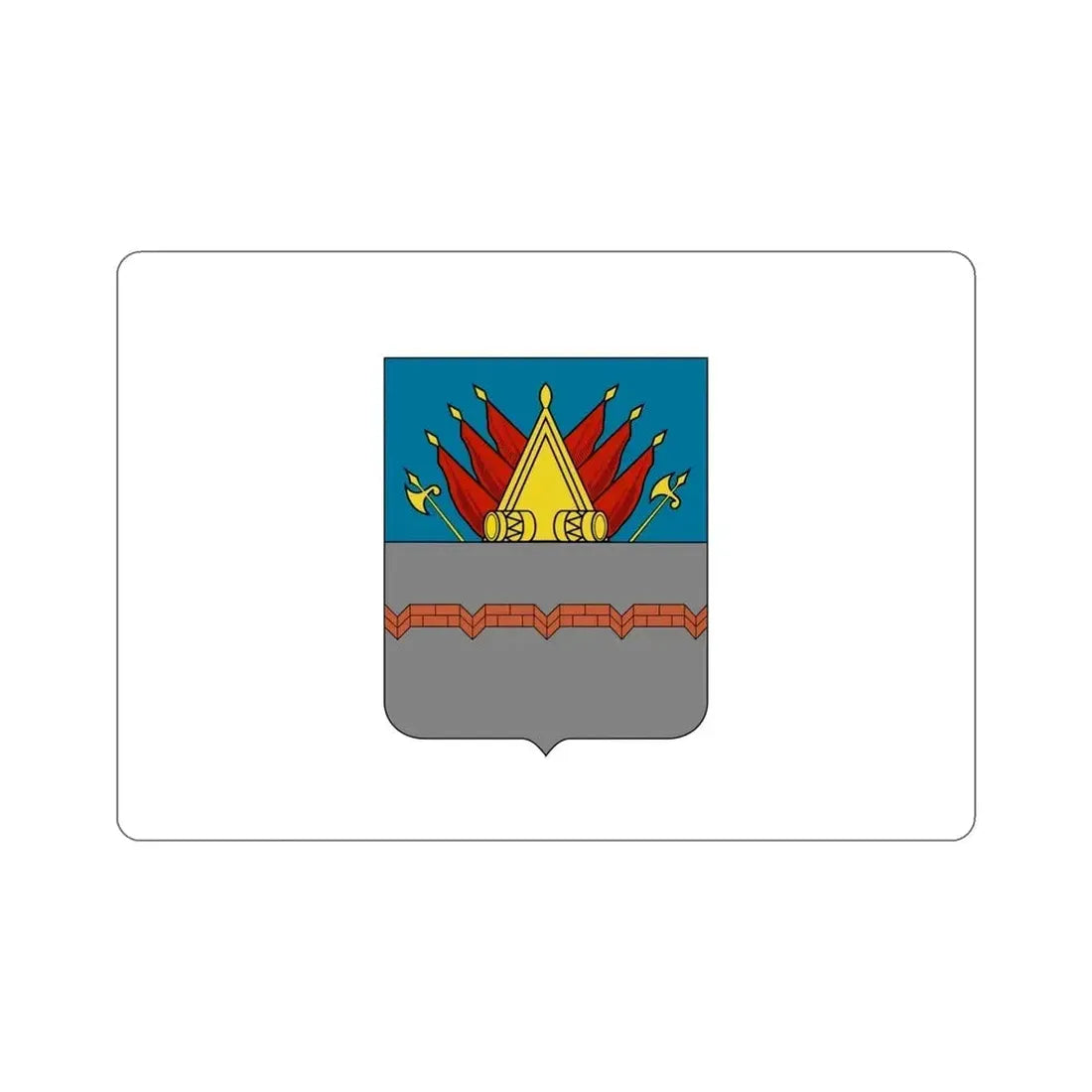 Flag of Omsk Russia STICKER Vinyl Die-Cut Decal - The Sticker Space