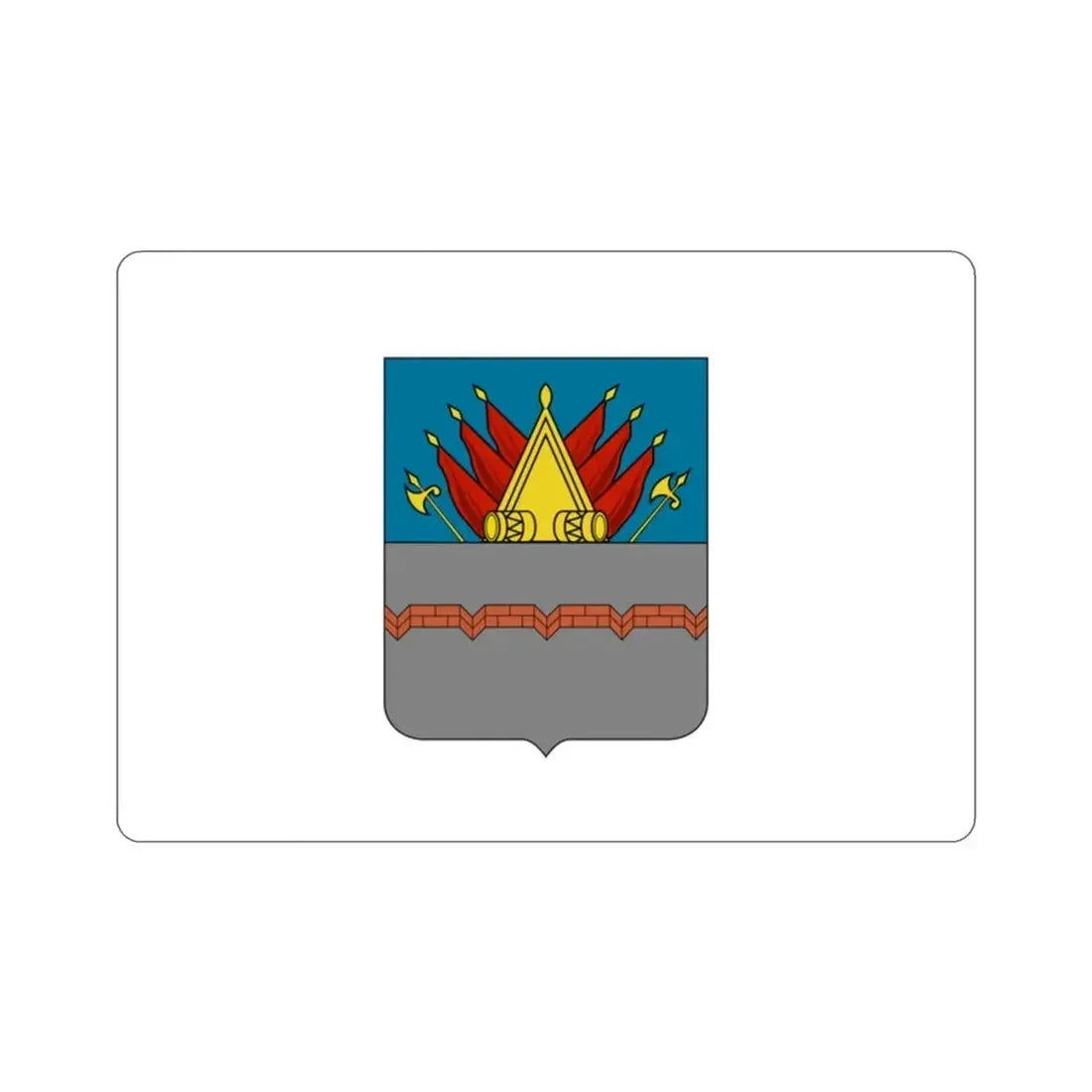 Flag of Omsk Russia STICKER Vinyl Die-Cut Decal - The Sticker Space