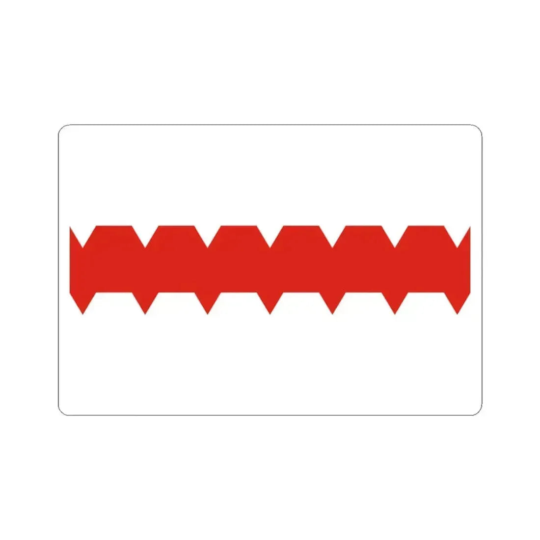 Flag of Omsk Russia - STICKER Vinyl Kiss-Cut Decal 3 Inch White - The Sticker Space