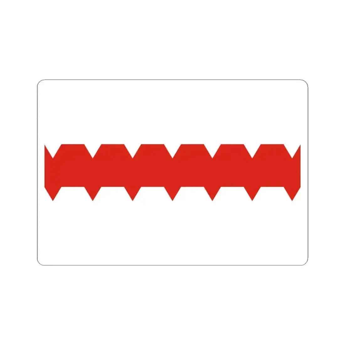 Flag of Omsk Russia - STICKER Vinyl Kiss-Cut Decal 4 Inch White - The Sticker Space