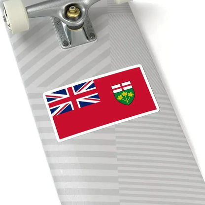 Flag of Ontario (Canada) STICKER Vinyl Kiss-Cut Decal - The Sticker Space