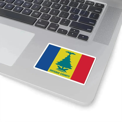 Flag of Ontario County New York (United States) STICKER Vinyl Kiss-Cut Decal - The Sticker Space