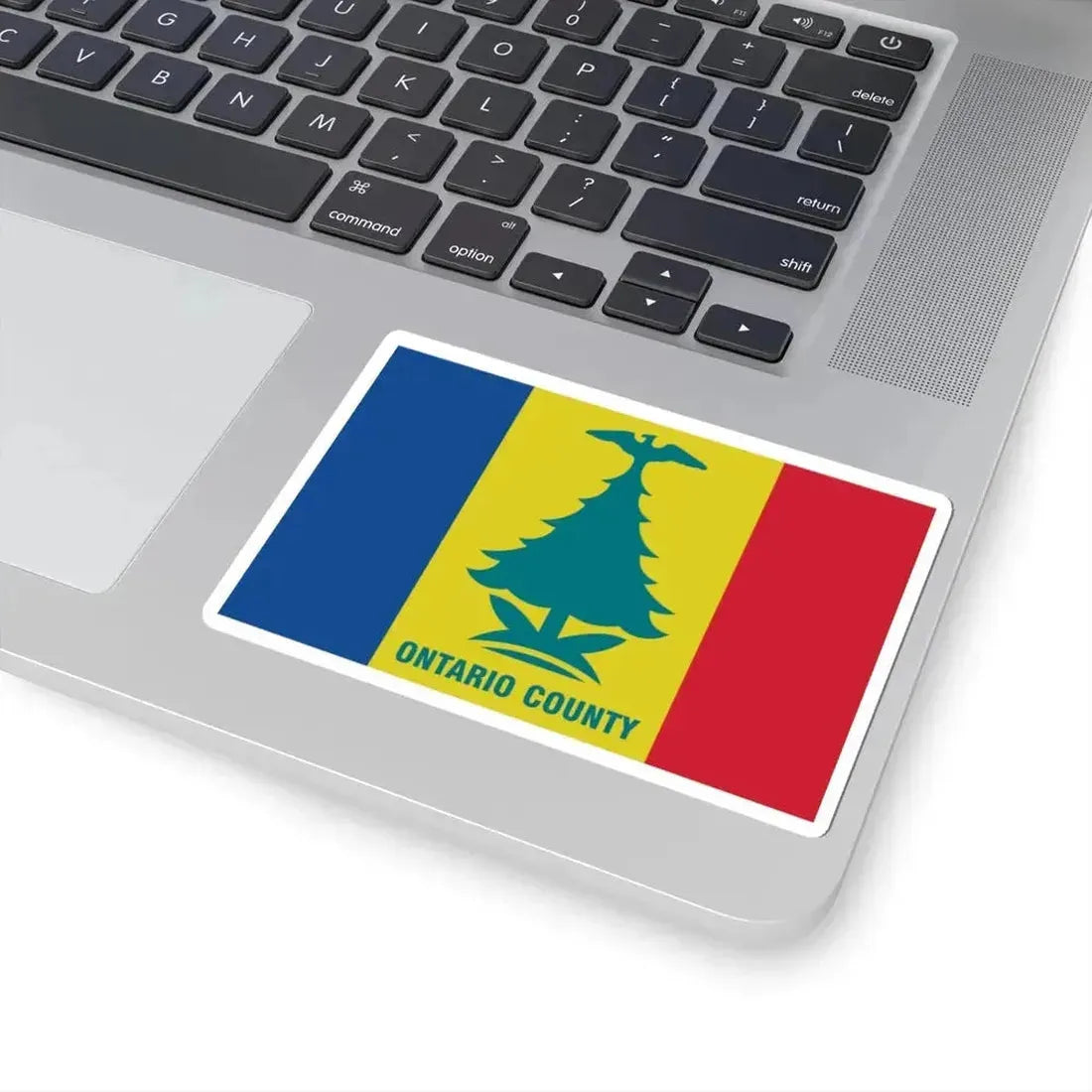 Flag of Ontario County New York (United States) STICKER Vinyl Kiss-Cut Decal - The Sticker Space