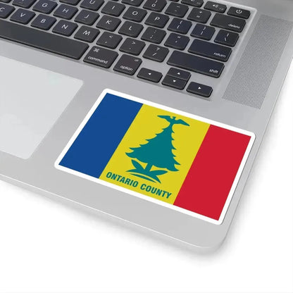 Flag of Ontario County New York (United States) STICKER Vinyl Kiss-Cut Decal - The Sticker Space