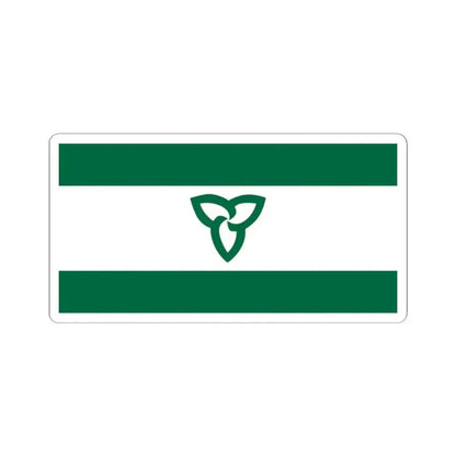 Flag of Ontario Green Ensign (Canada) STICKER Vinyl Kiss-Cut Decal 2 Inch White - The Sticker Space