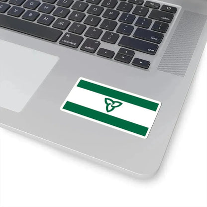 Flag of Ontario Green Ensign (Canada) STICKER Vinyl Kiss-Cut Decal - The Sticker Space