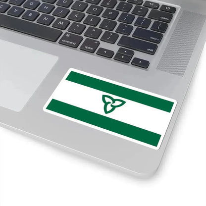 Flag of Ontario Green Ensign (Canada) STICKER Vinyl Kiss-Cut Decal - The Sticker Space