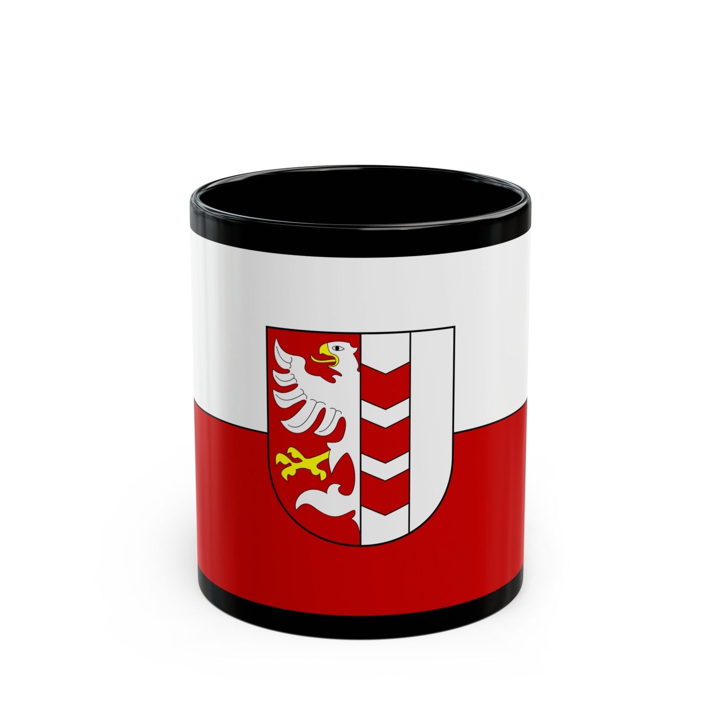 Flag of Opava Czech Republic - Black Coffee Mug-11oz-The Sticker Space